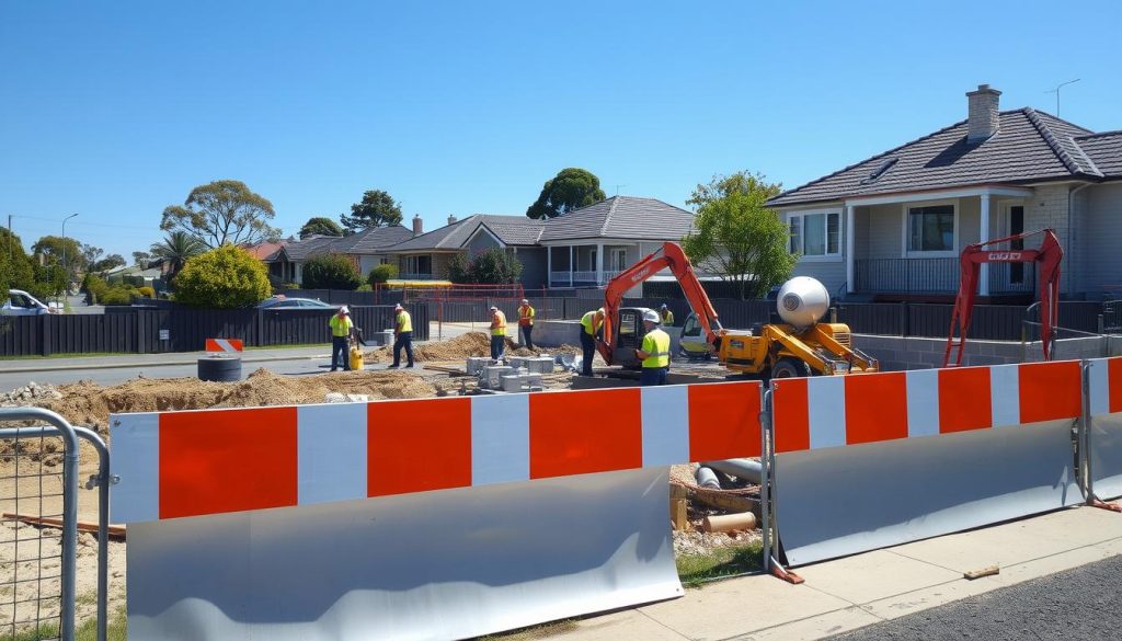 protection works adjoining property victoria