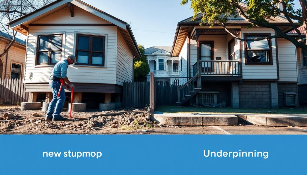 restumping vs underpinning melbourne